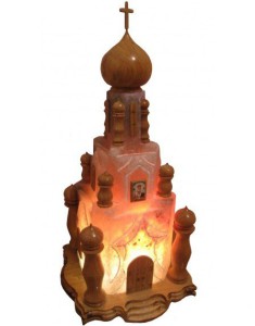 Фото соляного светильника в форме церкви