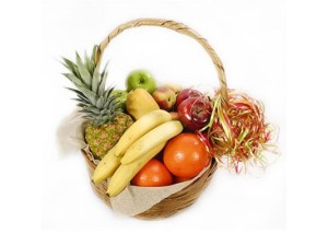 Фото корзины с фруктами
