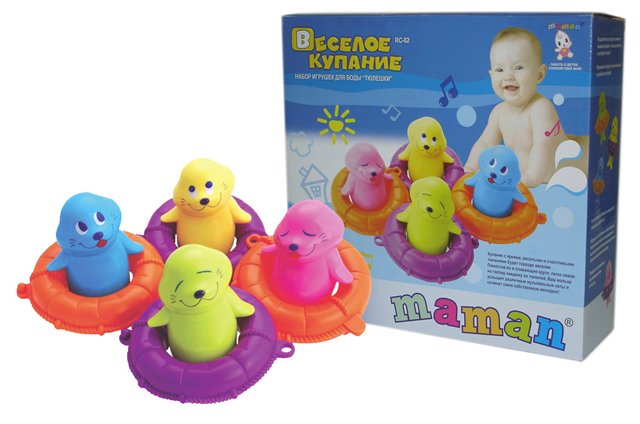 Набор резиновых плавающих игрушек